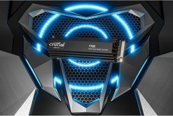 Actual product image Crucial T700 with Heatsink (2000 GB, M.2 2280)