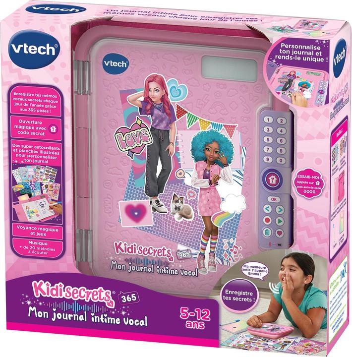 Immagine prodotto VTech KidiSecrets 365 - Mon journal intime vocal (Francese)