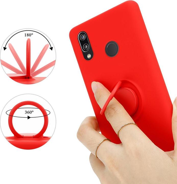 Actual product image Cadorabo TPU Liquid Ring Silicone Case Cover (Huawei Nova 3E)