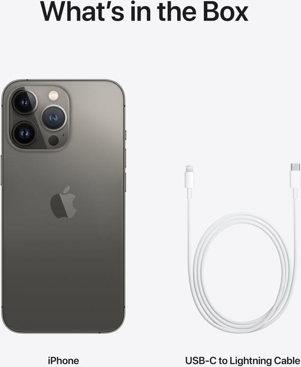 Actual product image Apple iPhone 13 Pro (512 GB, Graphites, 6.10", SIM + eSIM, 12 Mpx, 5G)