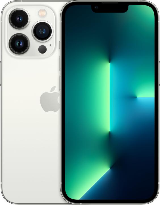 Apple iPhone 13 Pro (128 GB, Silver, 6.10", SIM + eSIM, 12 Mpx, 5G)