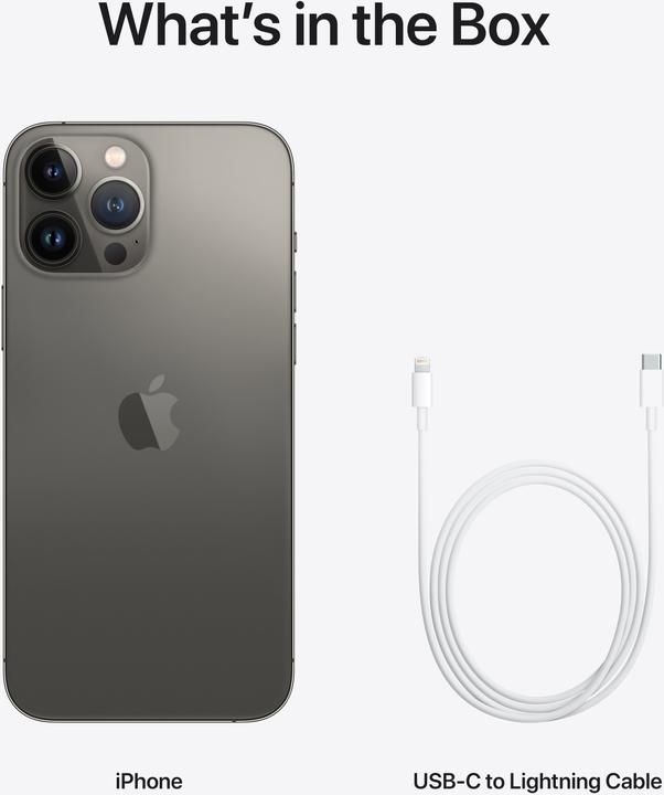 Actual product image Apple iPhone 13 Pro Max (1000 GB, Graphites, 6.70", SIM + eSIM, 12 Mpx, 5G)