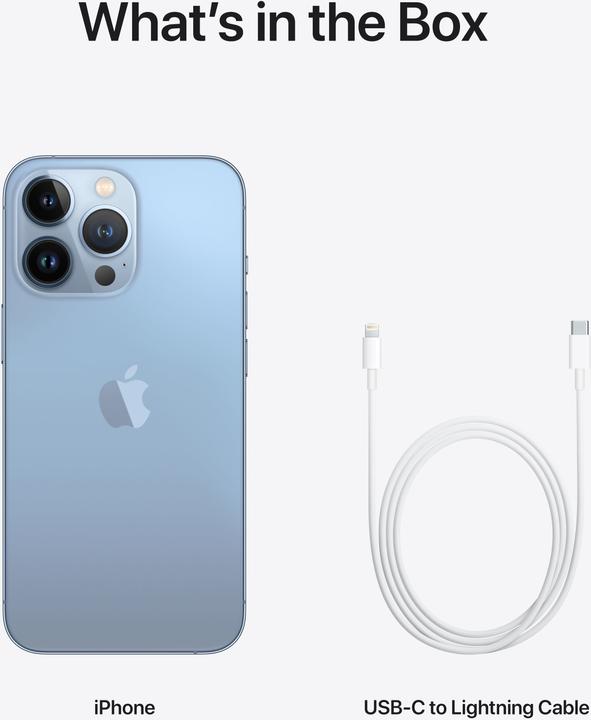 Actual product image Apple iPhone 13 Pro (256 GB, Sierra Blue, 6.10", SIM + eSIM, 12 Mpx, 5G)