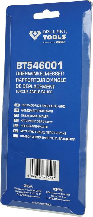 Image du produit Brilliant Tools Rapporteur d'angle rotatif