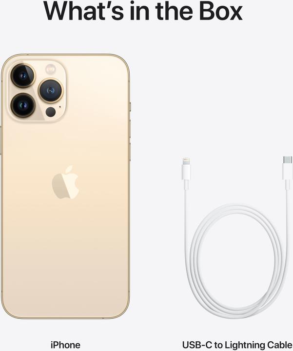 Immagine prodotto Apple iPhone 13 Pro Max (512 GB, Oro, 6.70", SIM + eSIM, 12 Mpx, 5G)