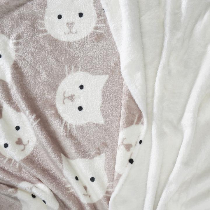 Produktbild VBS Double-Fleece-Stoff "Katze", 145 cm breit, Meterware