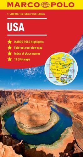 Actual product image MARCO POLO Continental Map USA 1:4 000