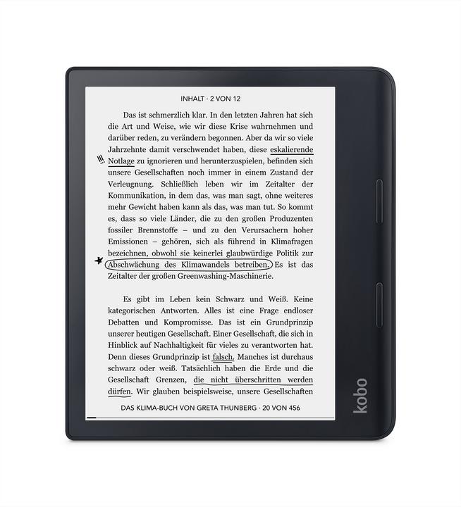 Kobo Sage (8", 32 Go, Noir)