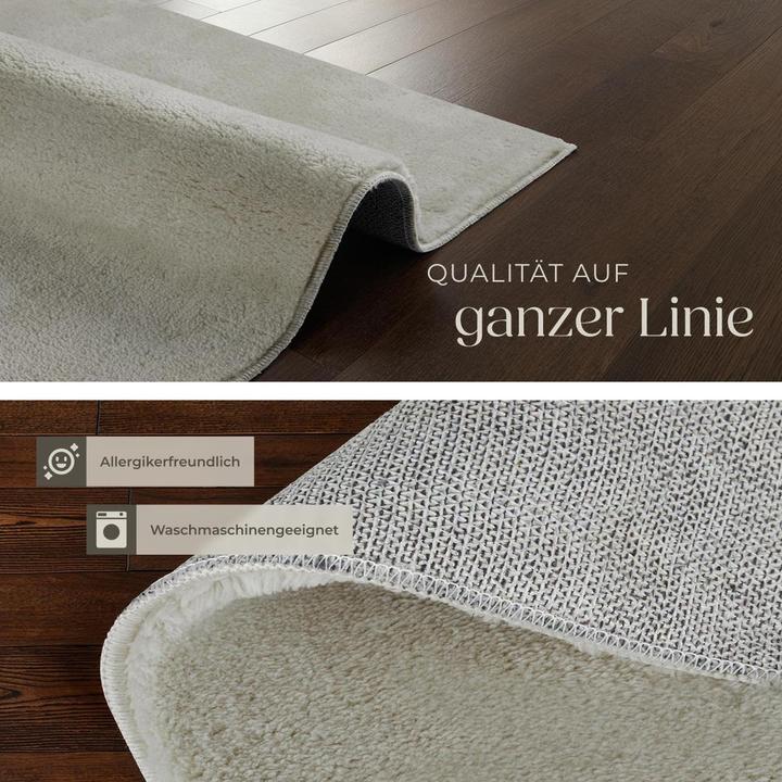 Produktbild tectake Kurzflorteppich Soft Zone (140 x 200 cm)