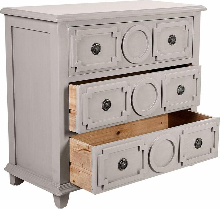Immagine prodotto Loberon Cassettiera Bethonvilliers grigio/marrone (80 x 90 x 40 cm)