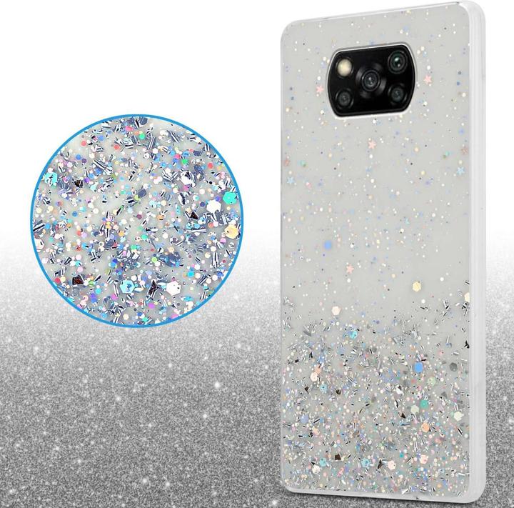 Immagine prodotto Cadorabo Custodia per Xiaomi POCO X3 NFC TPU funkelnder Glitter (Xiaomi Poco X3 NFC)