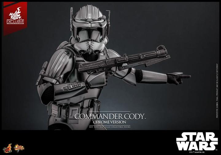 Produktbild Hot Toys Star Wars Movie Masterpiece Actionfigur 1/6 Commander Cody (Chrome Version) Exclusive 30 cm
