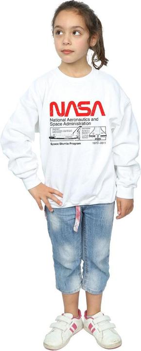 Produktbild Nasa Classic Space Shuttle Sweatshirt Mädchen (140, 146)