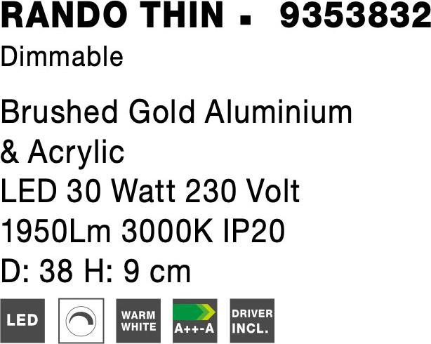 Produktbild Nova Luce Rando Thin (1845 lm)