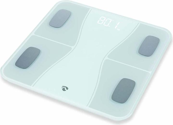 Actual product image Nedis WIFI SmartLife Personal Scale Bluetooth® | BMI / BMR / Fat / Bones / Weight / Muscles / What (180 kg)