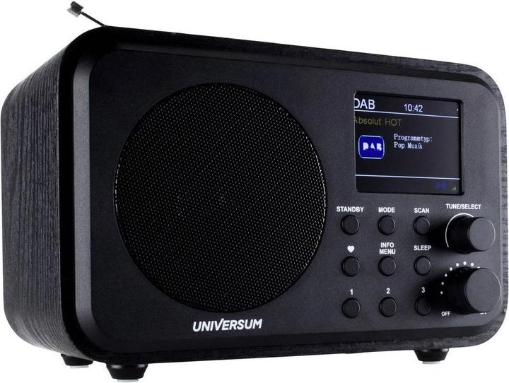 Actual product image DR 300-20 Table radio DAB+, FM Bluetooth®, DAB+, FM rechargeable Black (DAB+, VHF, Bluetooth)
