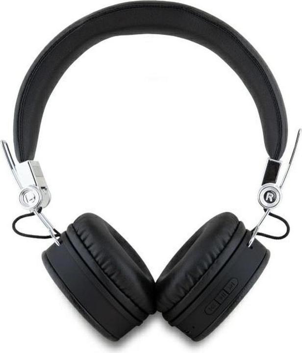 Immagine prodotto Guess PU Grained Triangle Logo ENC Cuffie senza fili Bluetooth - Nero (ANC, 32 h, Senza fili)