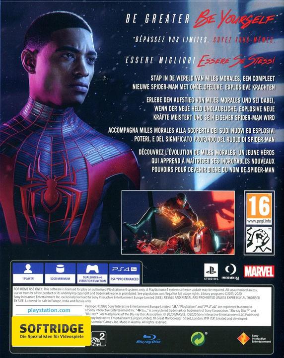Immagine prodotto Sony Marvel’s Spider-Man: Miles Morales (PS4, Multilingue)