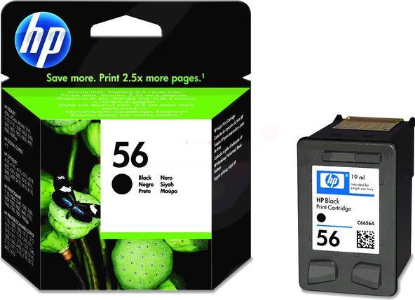 Produktbild HP C6656AE 56 Druckkopfpatrone schwarz 520 Seiten ISO/IEC 24711 19ml Schwarz (BK)