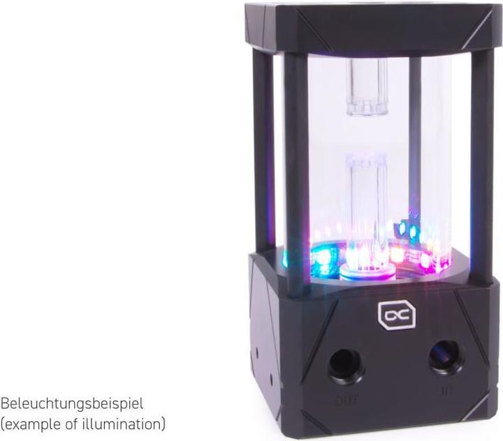 Alphacool Coupe à Glace Aurora D5 Acétal/Verre - 150mm incl. VPP Apex D5