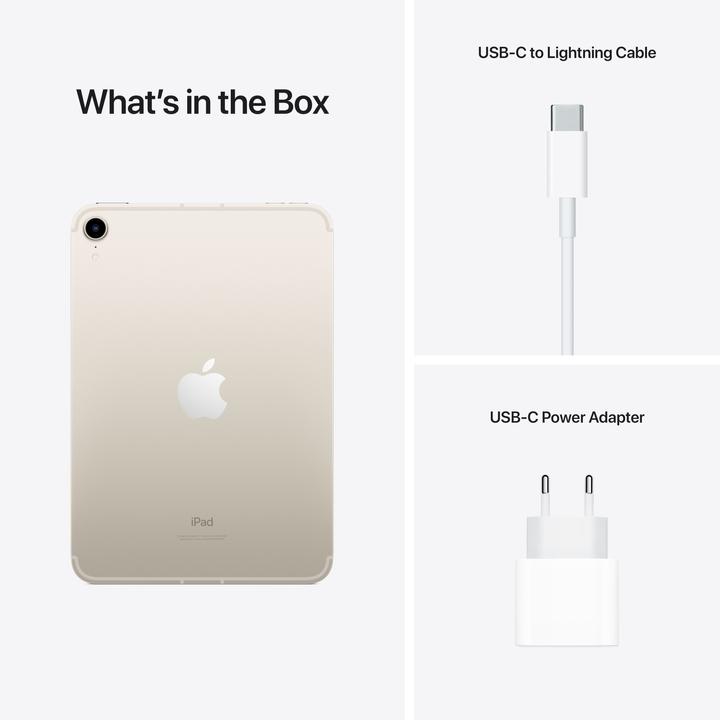 Productafbeelding Apple iPad mini 2021 (6e generatie) (5G, 8.30", 256 GB, Sterrenlicht)