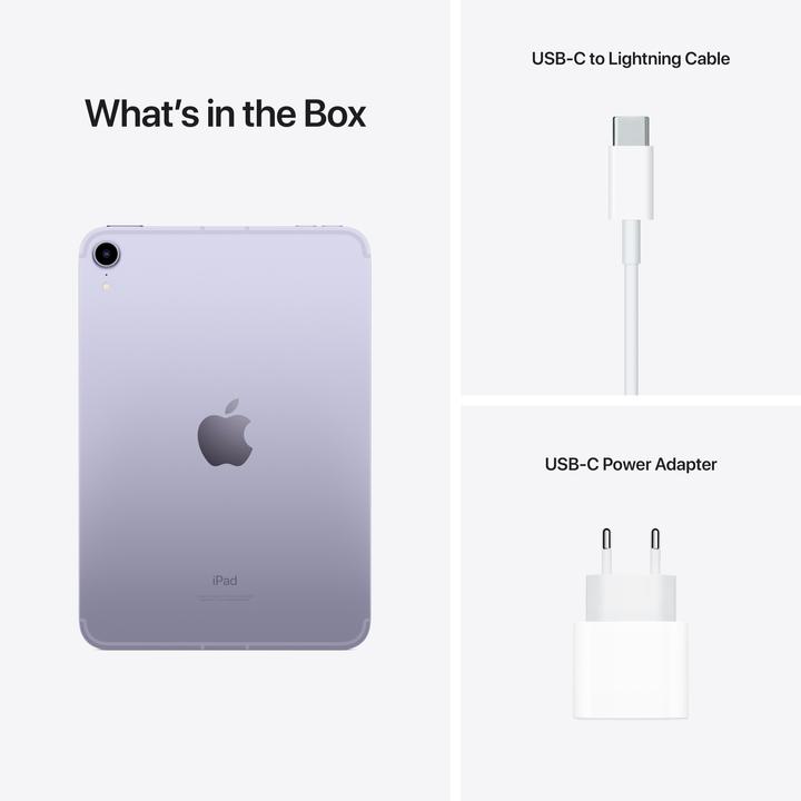Immagine prodotto Apple iPad mini 2021 (6.Gen) (5G, 8.30", 64 GB, Purple)