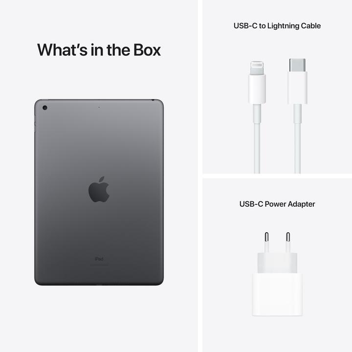 Productafbeelding Apple iPad 2021 (9e generatie) (Alleen WLAN, 10.20", 256 GB, Ruimte grijs)