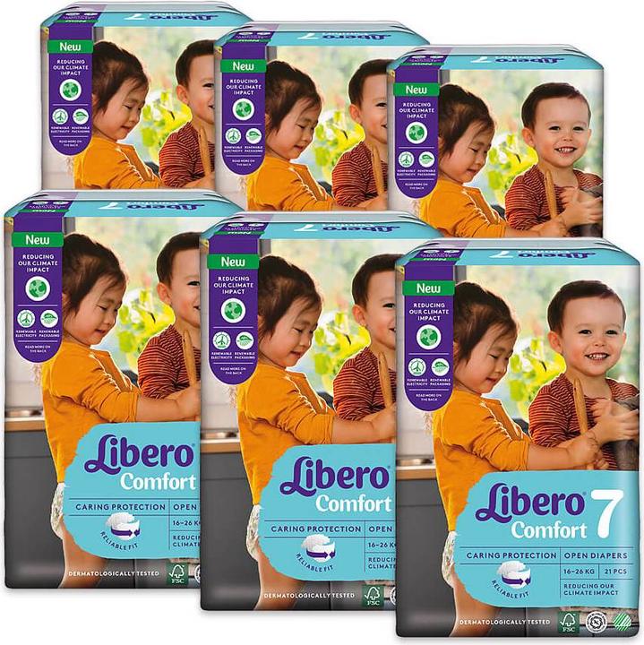Image du produit Libero Confort (Taille 7, Pack mensuel, 126 pièce(s))
