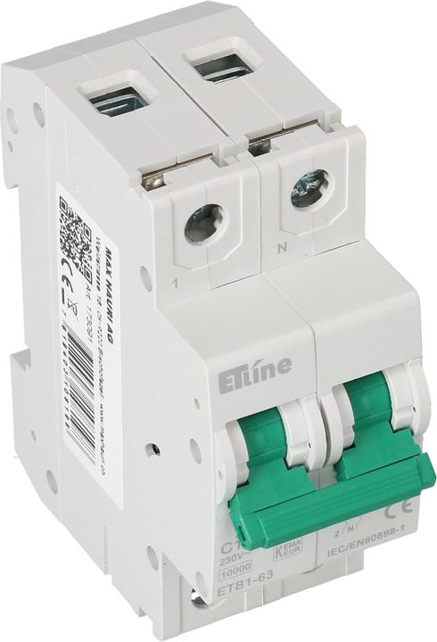 Actual product image Max Hauri Circuit breaker 1L+N