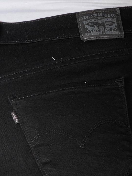 Actual product image Levis 724 Jeans High Rise Straight Plus Size soft black (W44/L32)