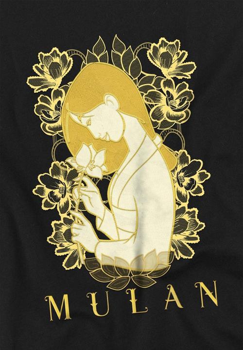 Actual product image Mulan Childrens/Kids Golden Garden T-Shirt (140)