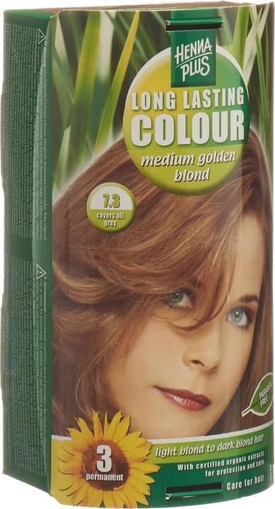 Actual product image Hennaplus Long Lasting Colour (7.3 Medium Golden Blonde)