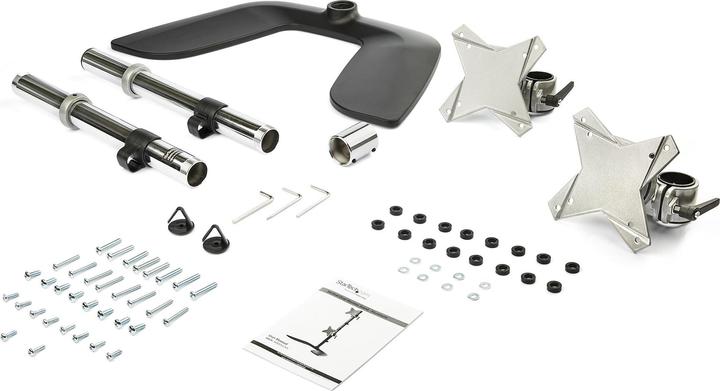 Produktbild StarTech Vertikale duale Monitorhalterung - Für bis zu 27 "VESA-Monitore - Aluminium - Hö (Tisch, 27.01")