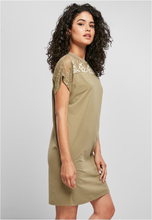 Image du produit Urban Classics Robe tee-shirt en dentelle pour femmes (L)