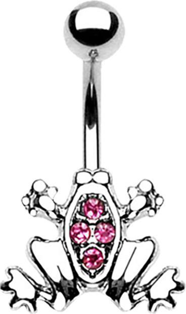 Immagine prodotto Star Piercing Banana argento Rana viola (Acciaio chirurgico 316L, senza ottone)