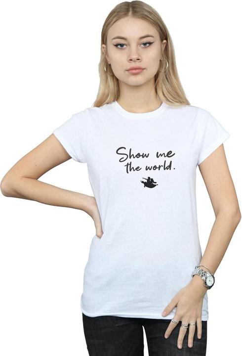 Actual product image Disney Womens/Ladies Aladdin Show Me The World Cotton T-Shirt (S)