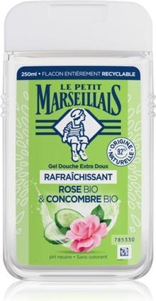 Produktbild Le Petit Marseillais Extra Gentle Shower Gel Bio Rose & Bio Cucumber 250ml (250 ml)