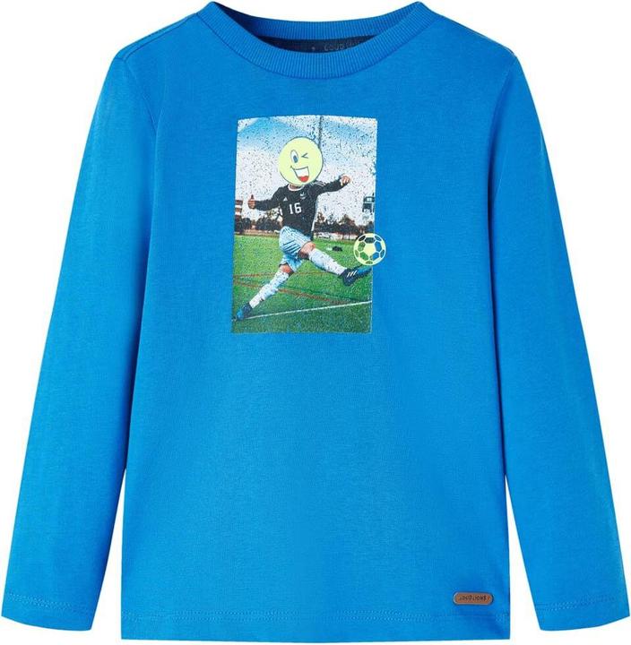 VidaXL Kinder-Langarmshirt Kobaltblau 116,Material: 100 (116)