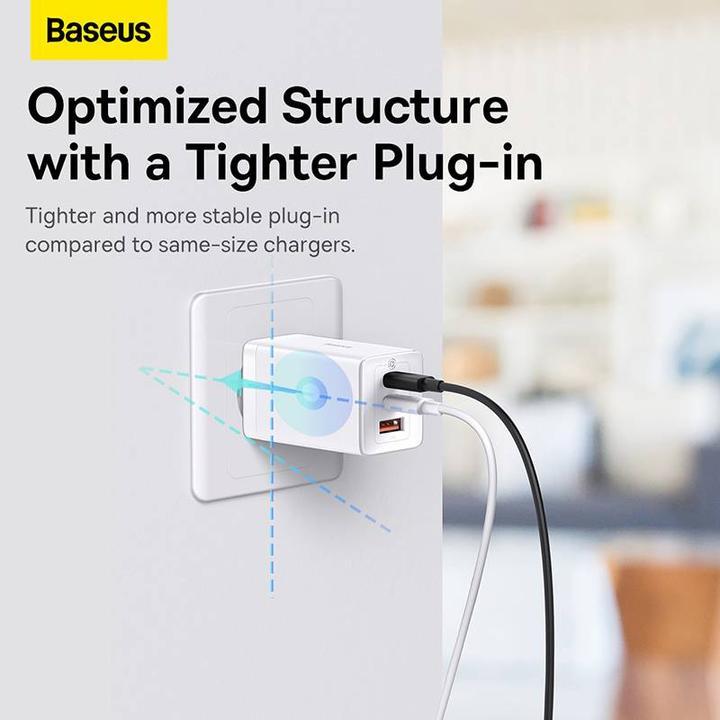 Actual product image Baseus GaN5 Pro Dual USB-C und USB-A Fast Charger (65 W)