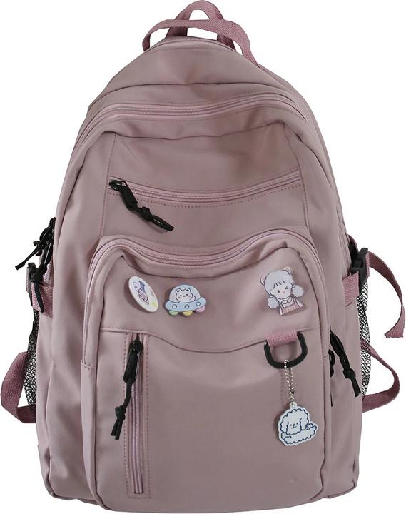 Only-Bags.Store Grosser Studentenrucksack Abzeichen Rucksack Schultasche Hohe Kapazität Rucksack Niedlich Freizeit