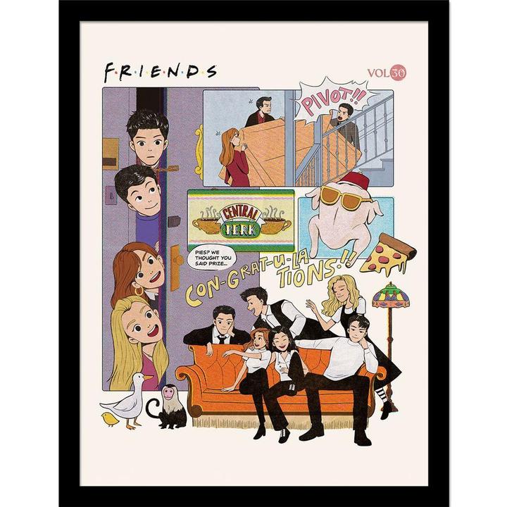 Image du produit Friends - Poster encadré YEARS (40 x 30 cm)