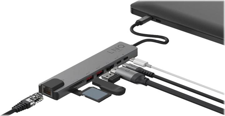 Produktbild LINQ Connects 8 in 1 Hub Pro (USB-C, 1 Ports)