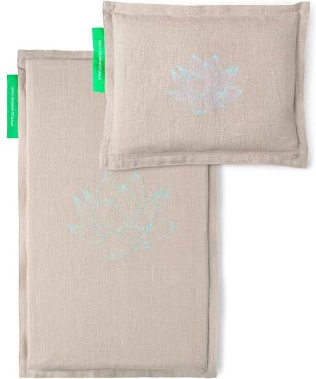 Actual product image Pranamat Eco Massage Set - Mat and Cushion turquoise