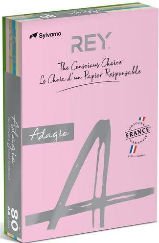Image du produit Rey Papier couleur RYADA160X905 Couleur assortie 160 g/m (160 g/m², 250 x, A4)