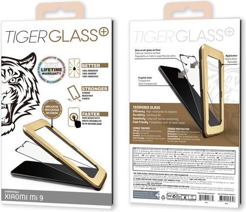 Actual product image Muvit Tiger Glass Plus Verre Trempe Full Glue: Xiaomi Mi 9 (1 Piece, Mi 9)