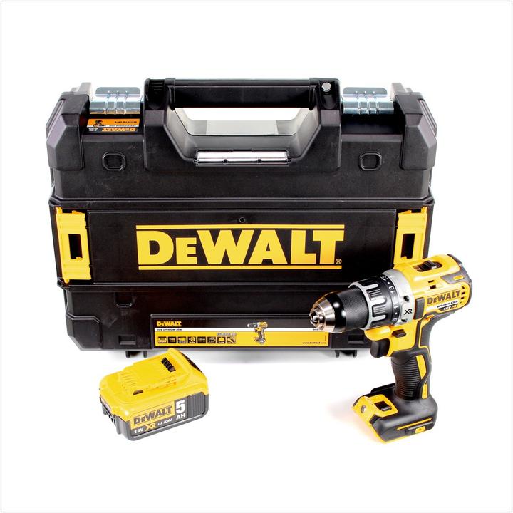 Produktbild DeWalt DCD 791 NT Akku Bohrschrauber Brushless 18V 70Nm + 1x Akku 5,0 Ah in TSTAK - ohne Ladegerät (Akkubetrieb)