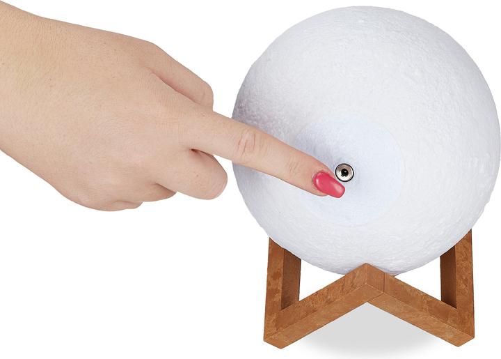 Actual product image Relaxdays Moon Lamp 3D