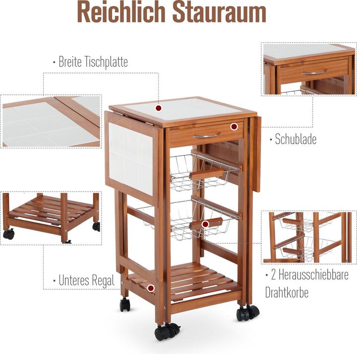 Immagine prodotto Homcom Carrello da cucina