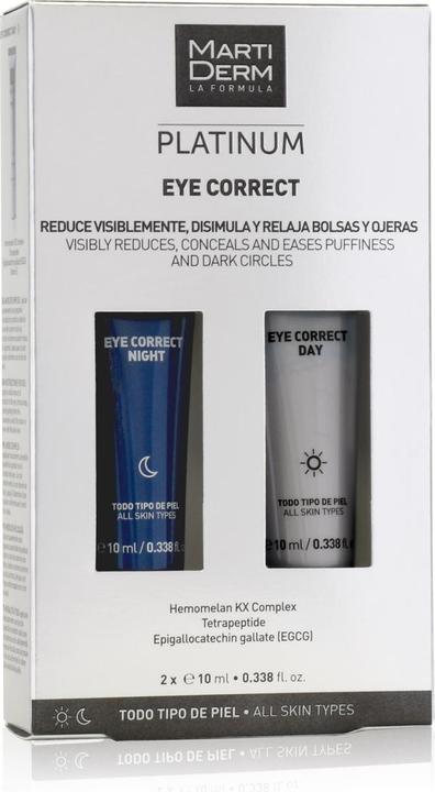 Image du produit Martiderm PLATINUM Eye Correct 2 x 10 ml (Crème, 20 ml, Jour + nuit)