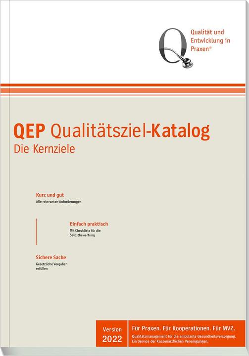 Produktbild QEP® Qualitätsziel-Katalog (Deutsch, Kassenärztliche Bundesvereinigung, 2022)